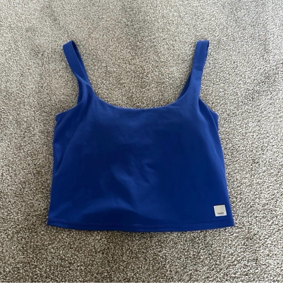 Vuori Royal Blue Women's Crop Top - Picture 4 of 6